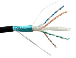 Kabel teleinformatyczny F/UTP kat.6a żelowany