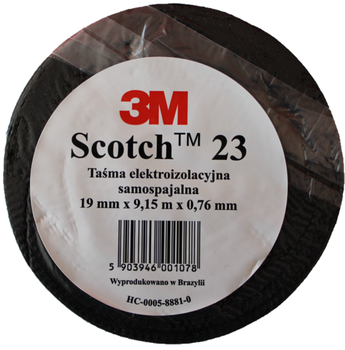 Scotch 23 Taśma izolacyjna samowulkanizująca 19mm x 9,15m